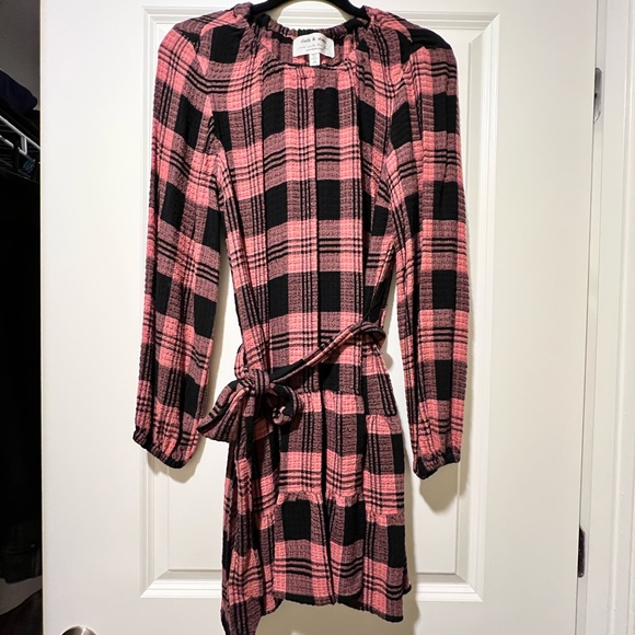 Anthropologie Cloth & Stone Daia Minj Plaid Dress - Petite Medium - Picture 6 of 8